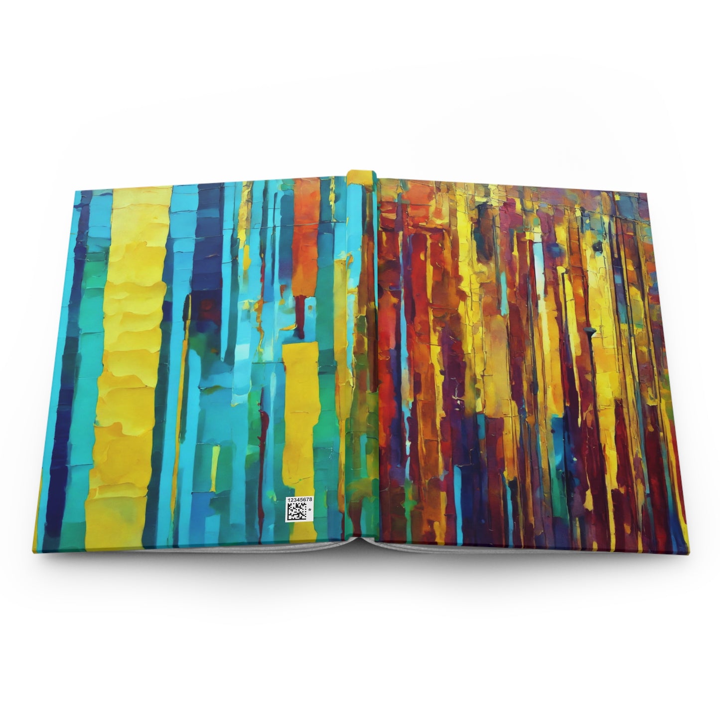 Striped Alpha 5.75" x 8" Hardcover Journal Matte with 150 lined pages
