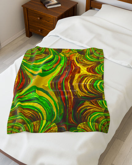 Uzi Spiral Beta Velveteen Plush Blanket, 30" x 40"