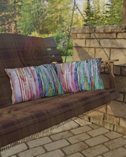 Striped Pastels 20" x 14" Outdoor Pillow