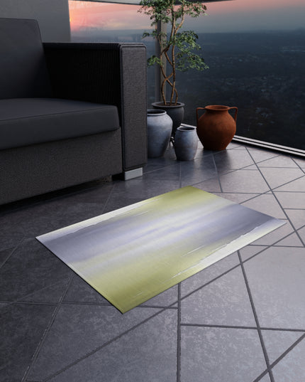 Lavender Sea Golden Fog Outdoor Rug, 24" x 36"