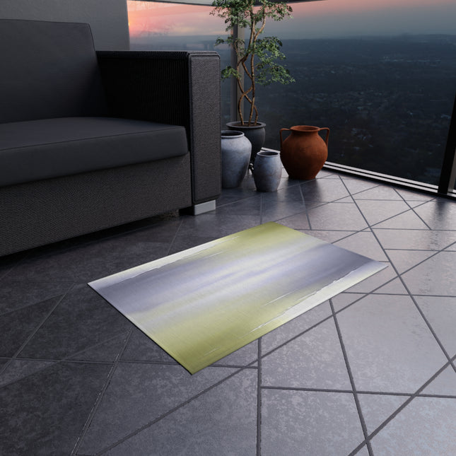 Lavender Sea Golden Fog Outdoor Rug, 24" x 36"