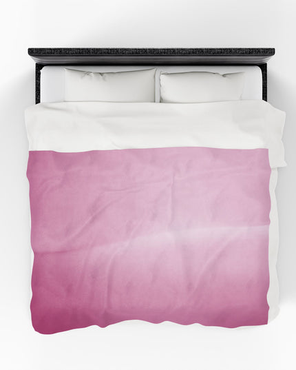 Pink Blush Fade Velveteen Plush Blanket, 60" x 80"