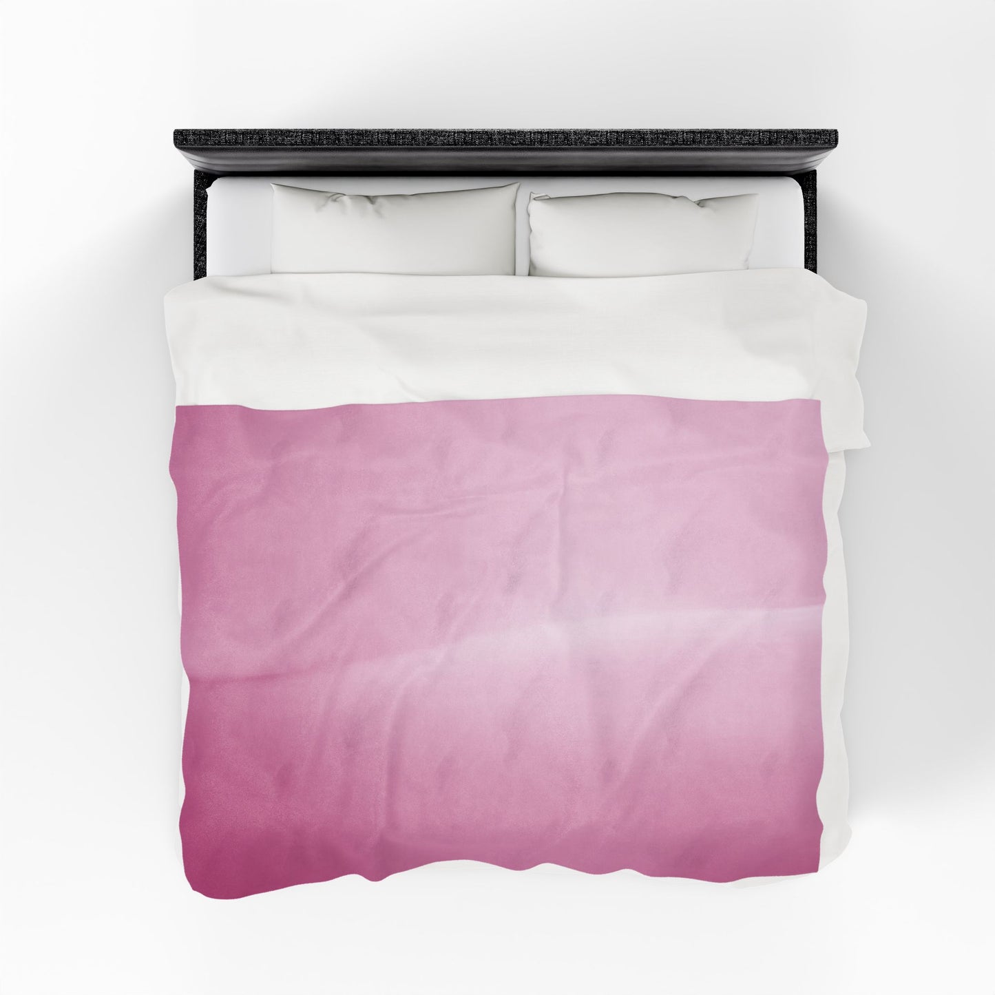 Pink Blush Fade Velveteen Plush Blanket, 60" x 80"