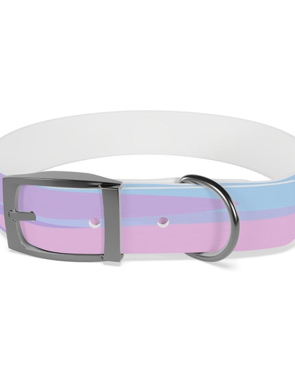 Pastel Purple and Mauve Patches Medium Dog Collar