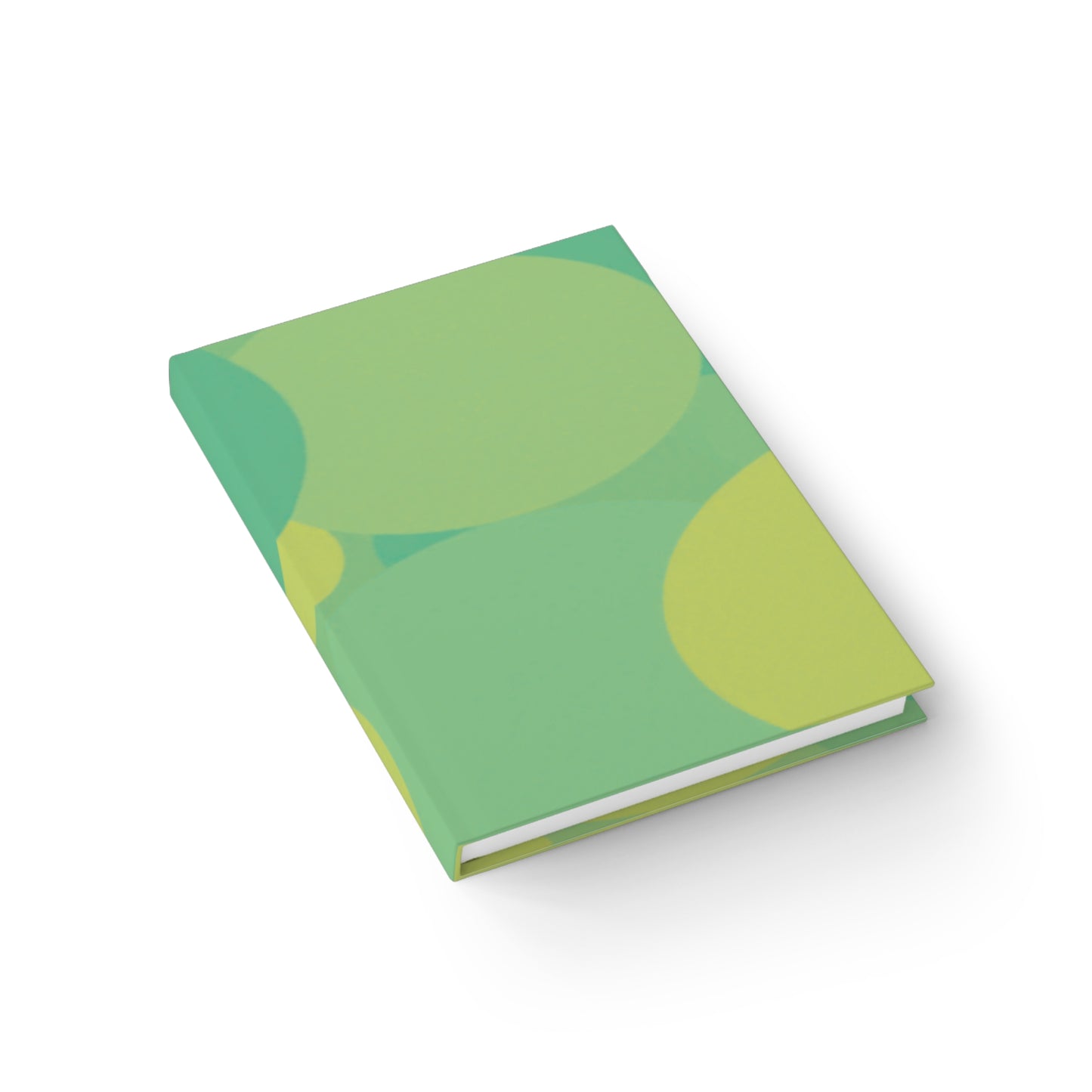 Pastel Green Patches 5" x 7" Journal - 128 Ruled Line pages