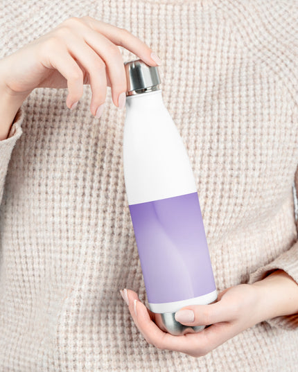 Power Purple Fade 20oz Insulated White Water Bottle