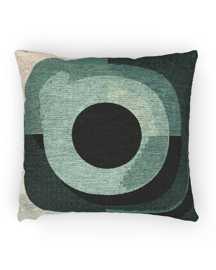 Tif Green Eyepiece Woven Pillow, 17" x 18"