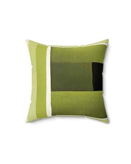 Lemongrass Shadow 14" x 14" Faux Suede Square Pillow