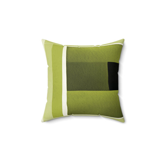 Lemongrass Shadow 14" x 14" Faux Suede Square Pillow