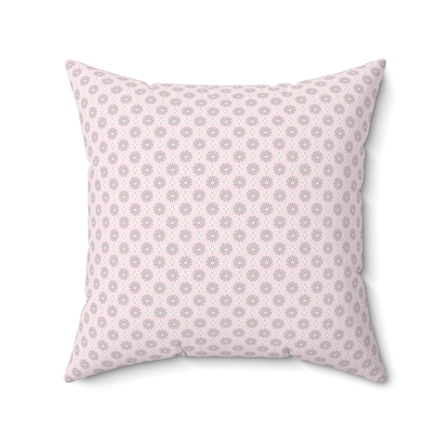 Pink Mornings Star-crossed Bodies Faux Suede Square Pillow, 20" x 20"