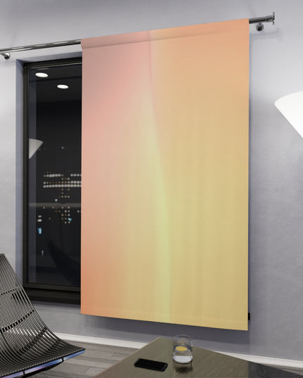 Hot Peach Fade Window Curtain, 50" x  84", blackout