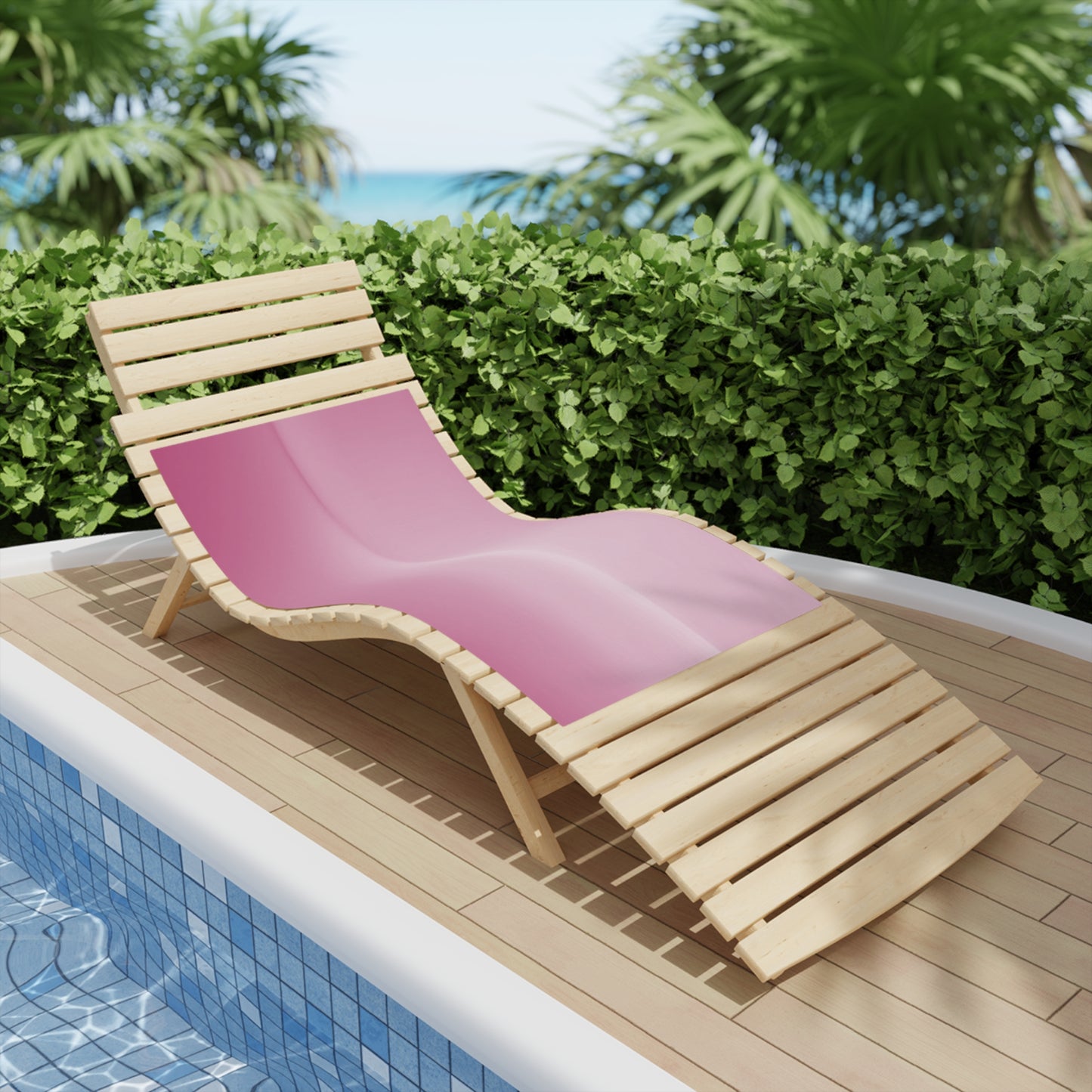 Pink Blush Fade Beach Towel, 24" x 44"
