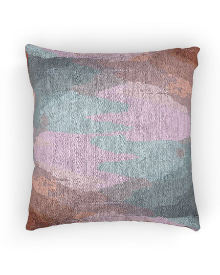 Gray Sea Pink Fog Woven Pillow, 17" x 18"