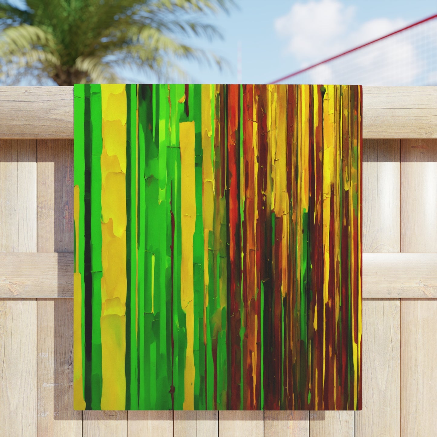 Striped Beta Beach Towel, 18" x 27"