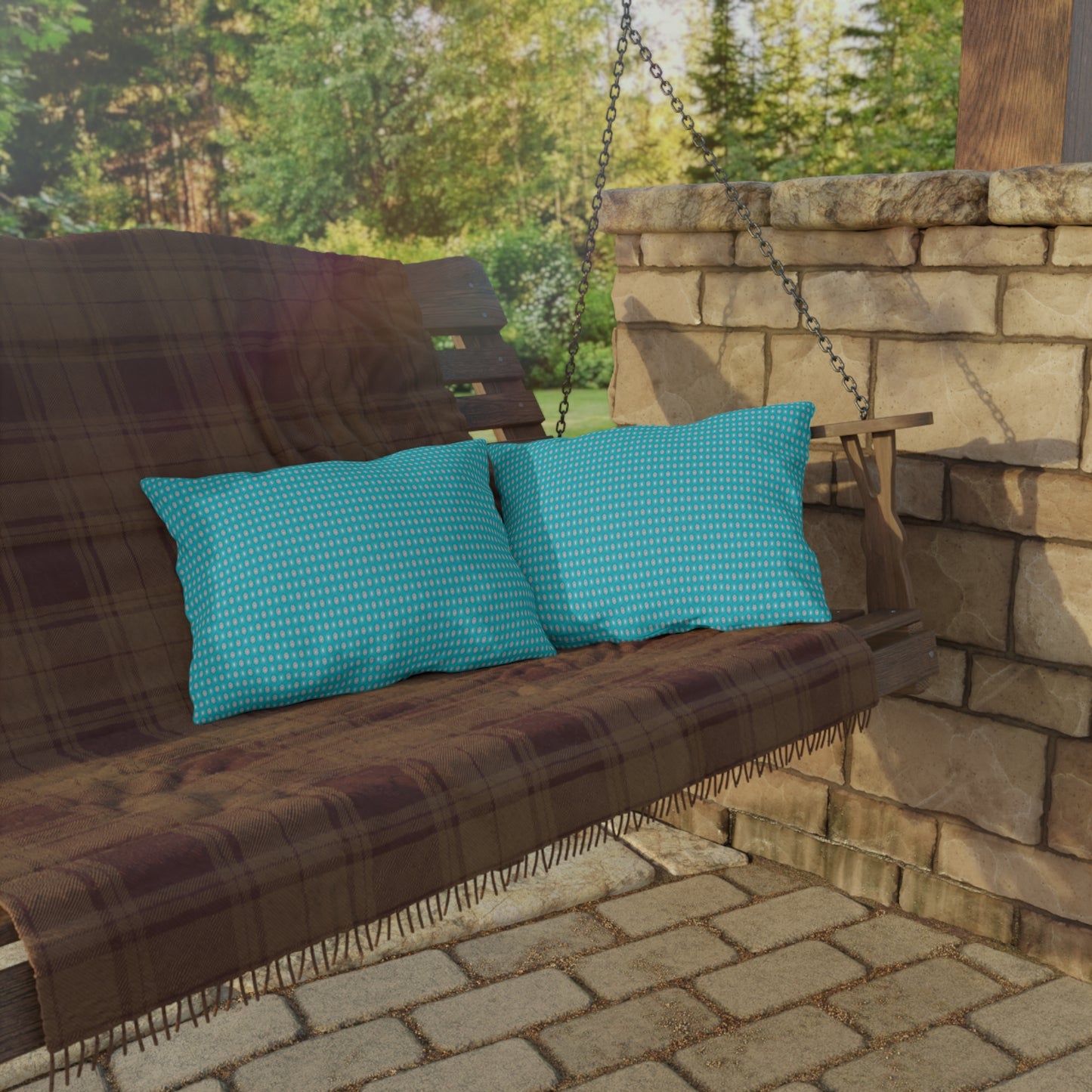 Tif Green Star-crossed Bodies Outdoor Pillow, 20" x 14"
