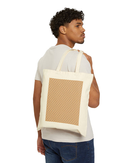 Tan Sunset Star-crossed Bodies Cotton Canvas Tote Bag