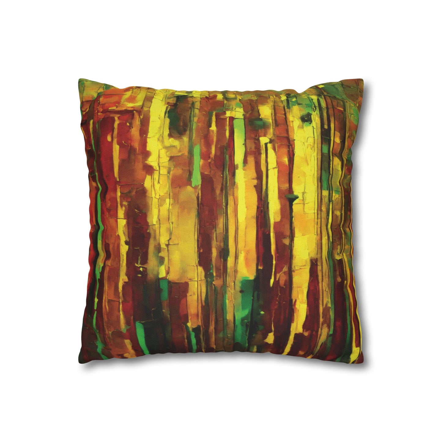 Striped Beta Spun Polyester Square Pillowcase, 14" x 14"