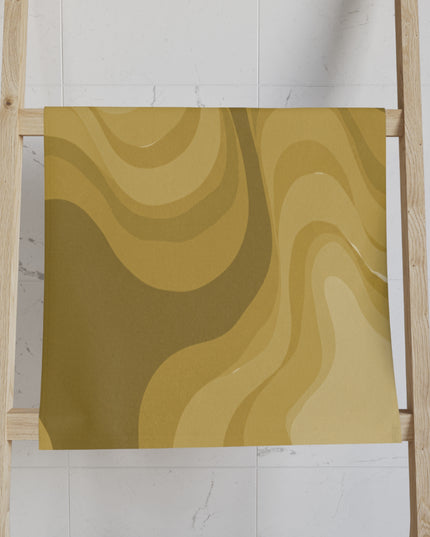 Brown Wavey Hand Towel, 16" x 28"