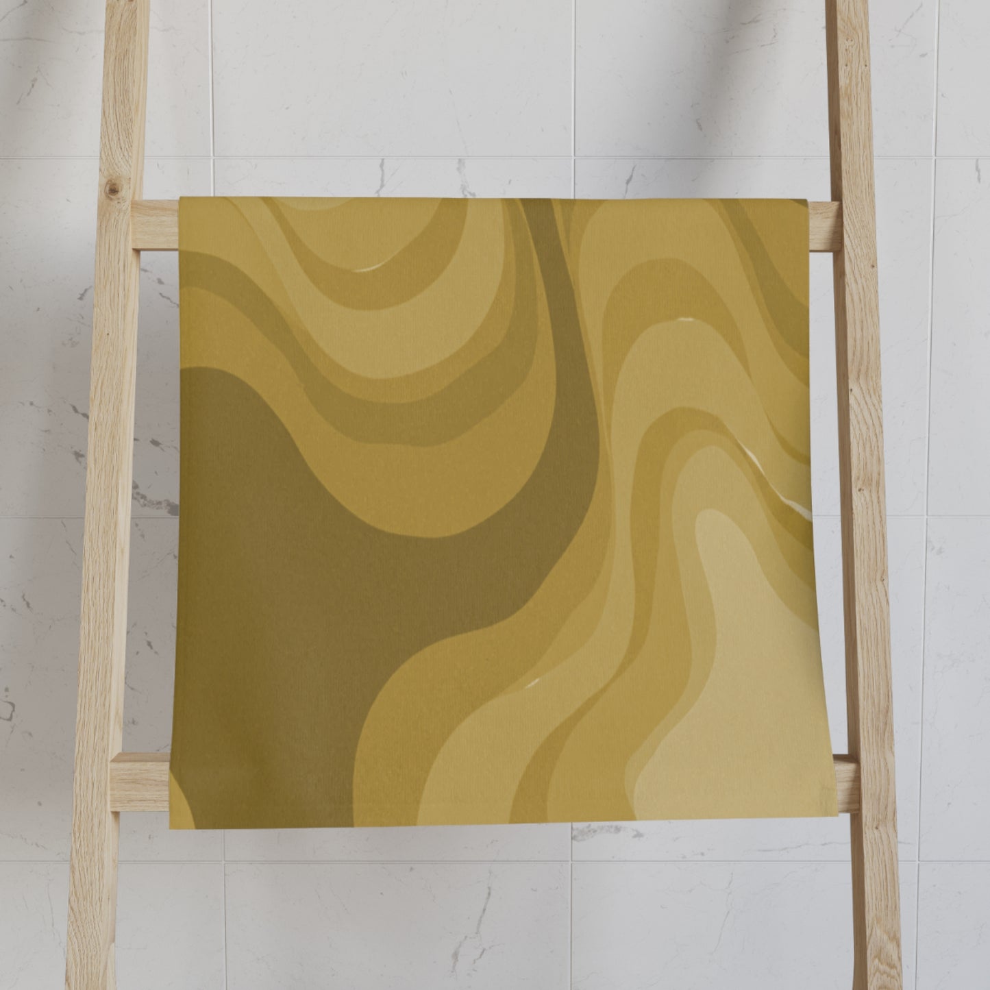 Brown Wavey Hand Towel, 16" x 28"