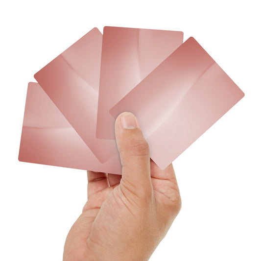 Rose Red Fade Poker Cards
