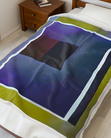 Zeta Shadow Velveteen Plush Blanket, 50" x 60"