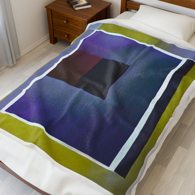 Zeta Shadow Velveteen Plush Blanket, 50" x 60"