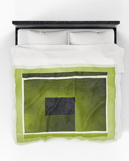 Lemongrass Shadow Velveteen Plush Blanket, 60" x 80"