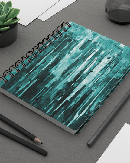 Striped Tif Spiral Bound Journal, 5" x 7" 150 pages