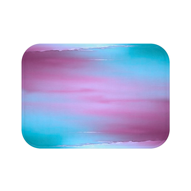 Wine Sea Blue Fog 24" x 17" Bath Mat