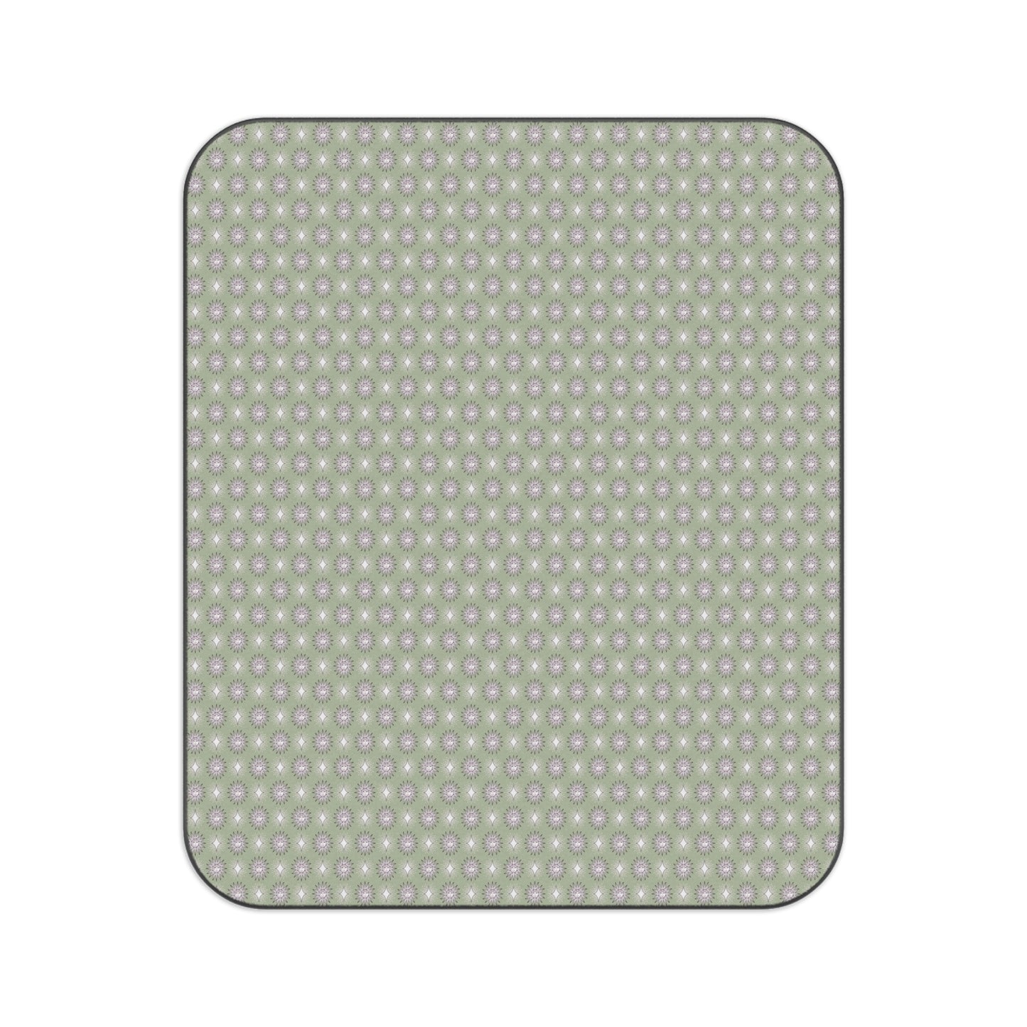 Olive Star-crossed Bodies Picnic Blanket, 61" × 51"