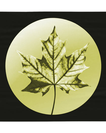 Lemongrass Maple Leaf Tablecloth, 55" x 55"