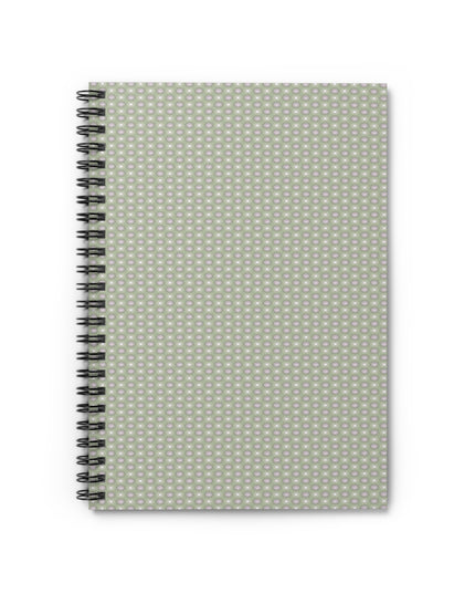 Olive Star-crossed Bodies Spiral Notebook - Ruled Line, 6" x 8", 118 pages