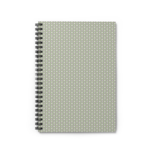 Olive Star-crossed Bodies Spiral Notebook - Ruled Line, 6" x 8", 118 pages