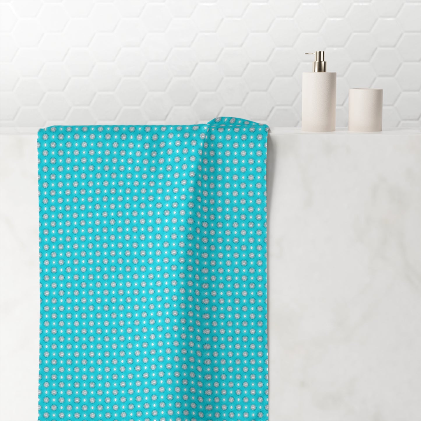 Tif Green Star-crossed Bodies Mink-Cotton Towel (50% polyester, 50% cotton),  30" x 60"