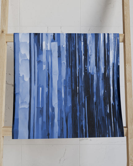 Striped Deep Blue Hand Towel, 16" x 28"