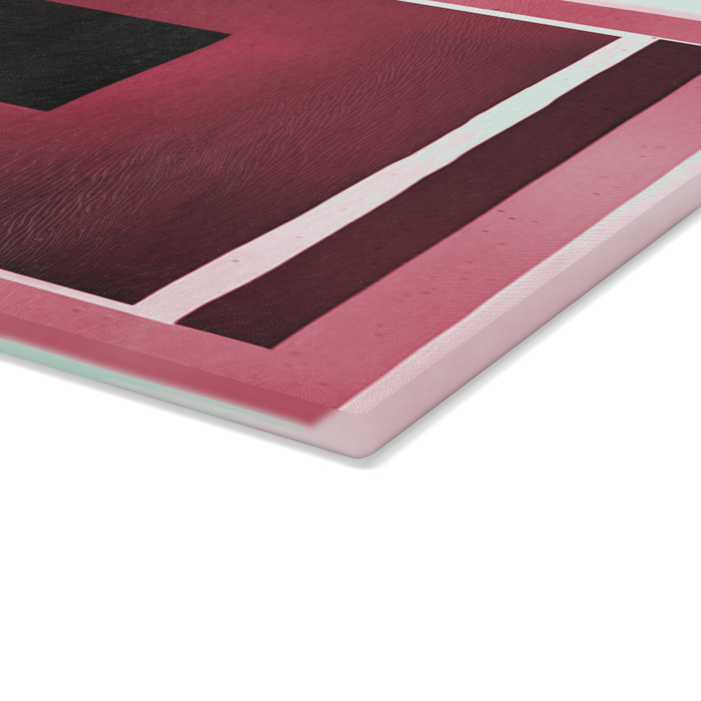Red Shadow Glass Cutting Board, 11" x 15"