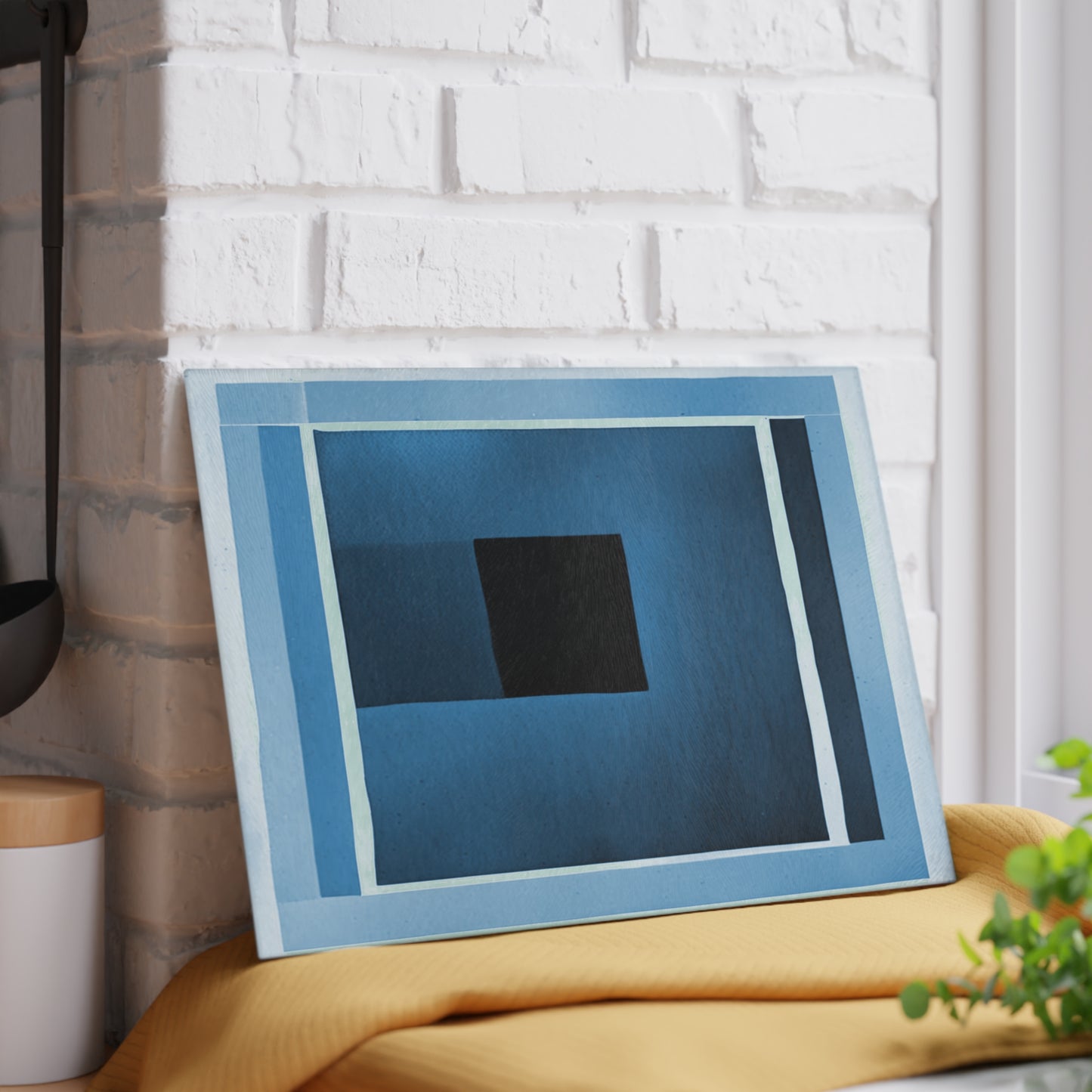 Blue Shadow 8" x 11" Glass Cutting Board