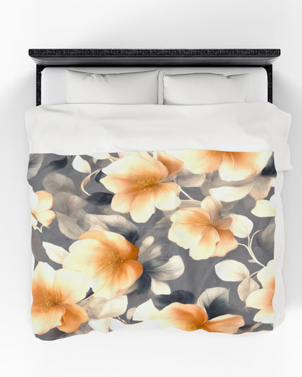 Soft Blossom Floral Bunch Velveteen Plush Blanket, 60" x 80"