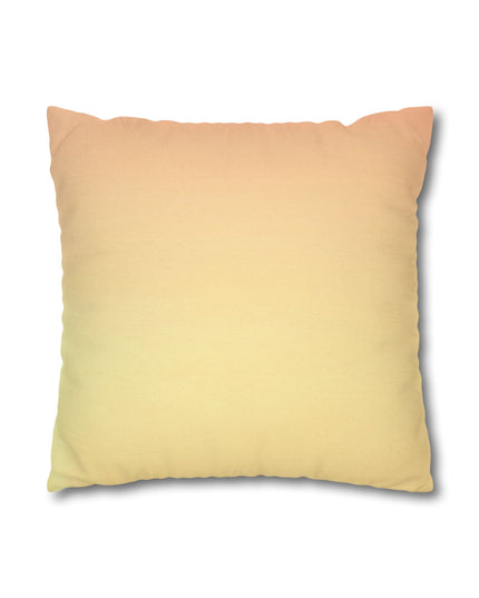 Hot Peach Fade Spun Polyester Square Pillowcase, 14" x 14"