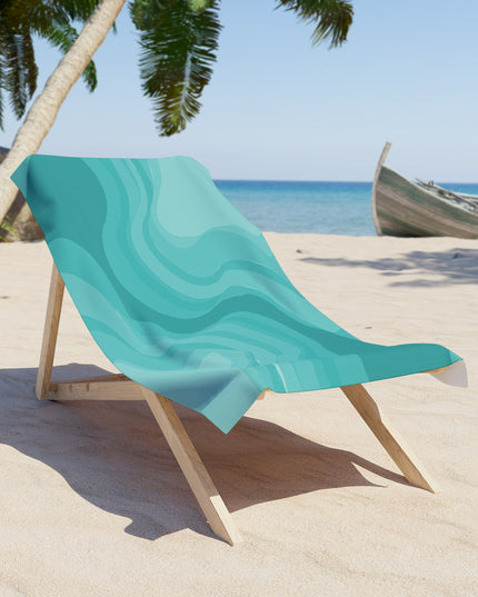 Tif Green Wavey 30" x 60" Beach Towel