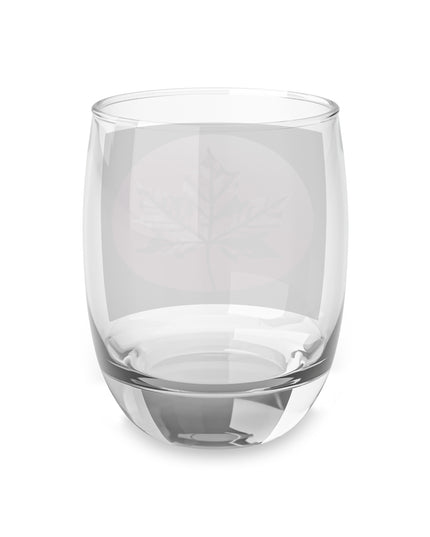 Magenta Maple Leaf Whiskey Glass, 6 oz