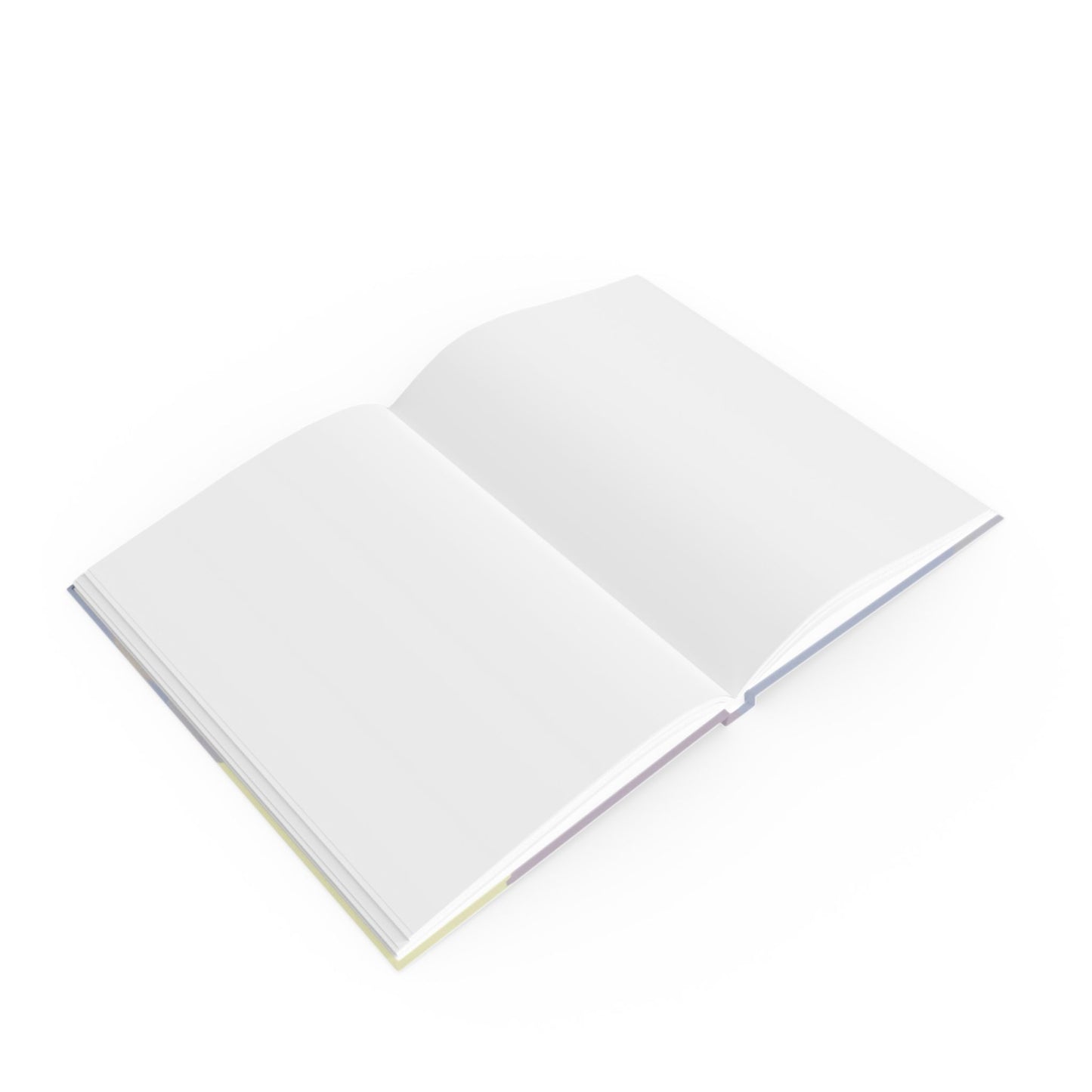 Pastel Soft Blue and Soft White Patches 5.2" x 7.4" Hard Backed Journal with 128 blank pages