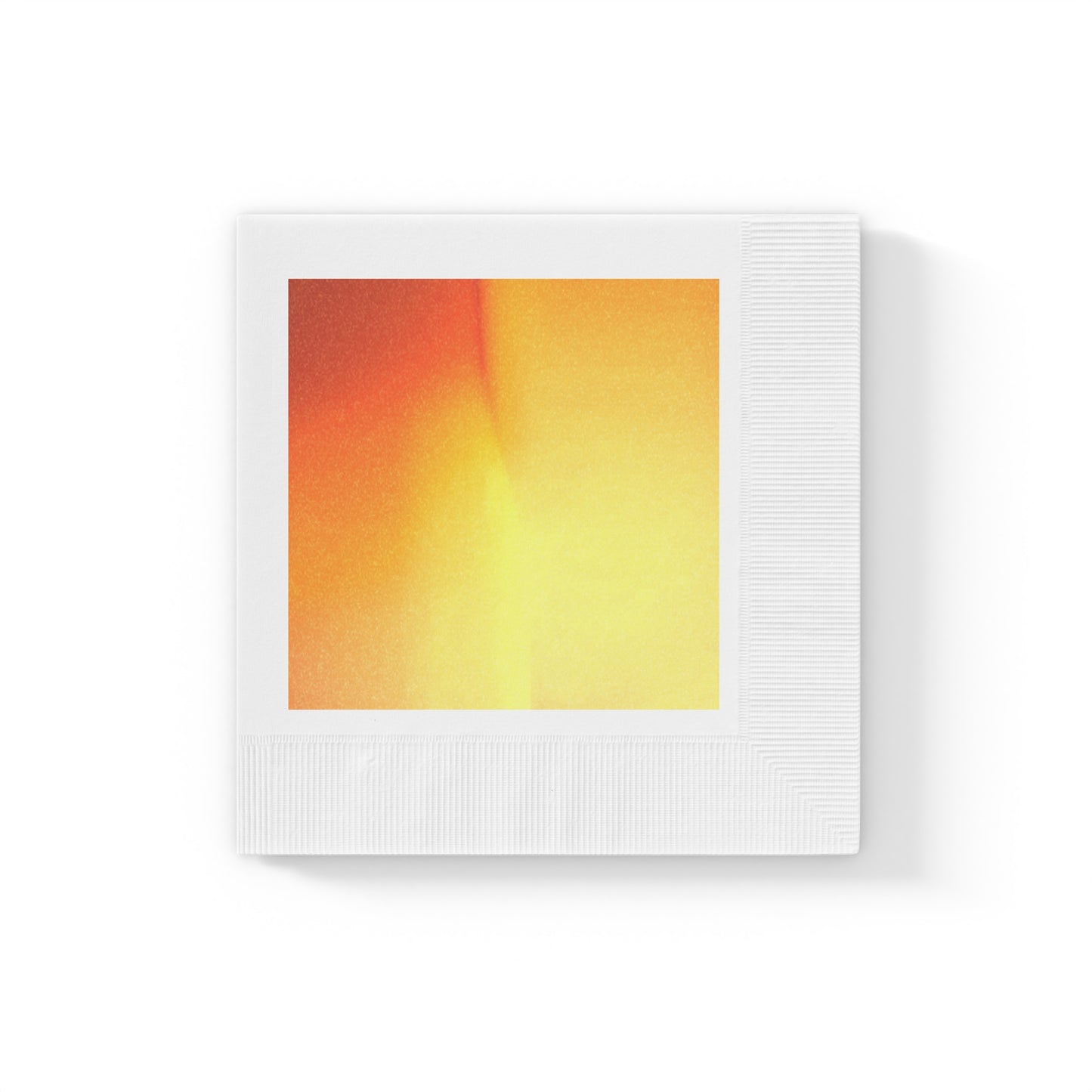 Phoenix Fade White Coined Napkins, 6.5" x 6.5"