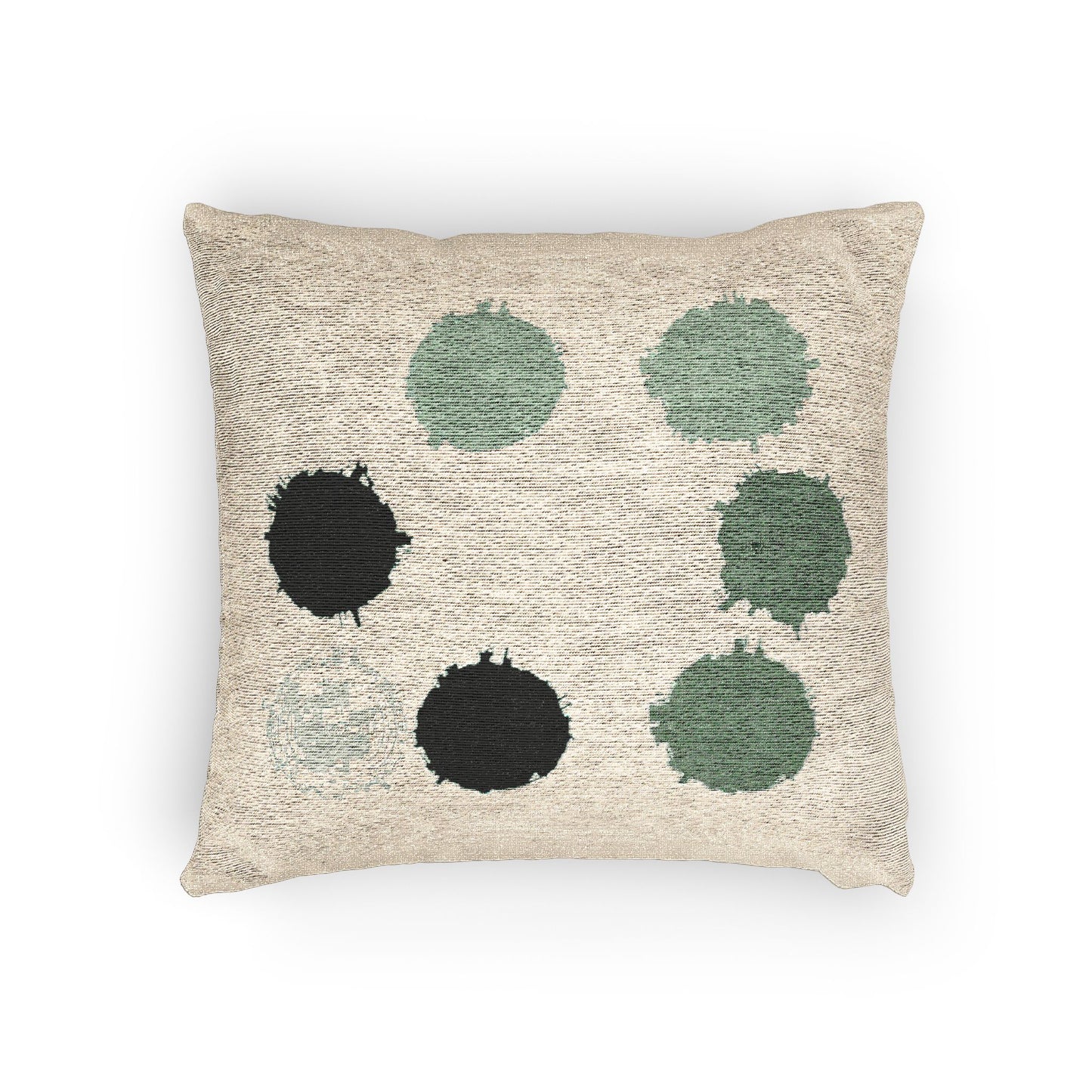 Mint Green Barrel Woven Pillow, 17" x 18"