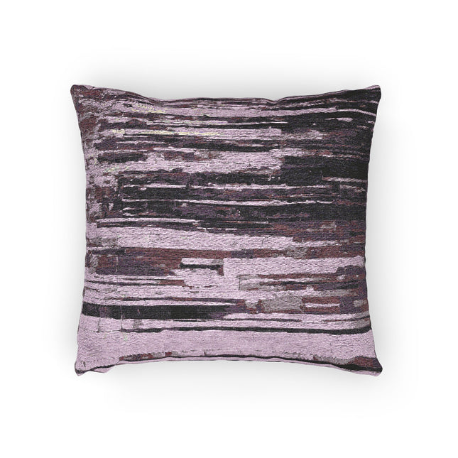 Striped Powder Lavender Woven Pillow, 17" x 18"