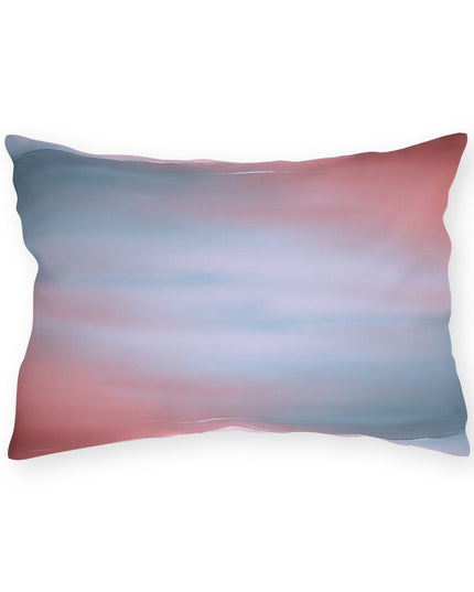 Gray Sea Pink Fog 20" x 14" Outdoor Pillow