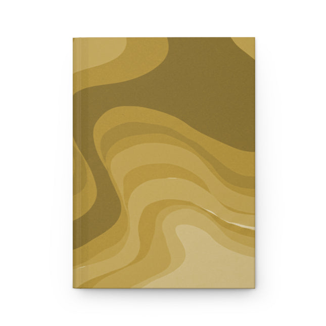 Brown Wavey 5.75" x 8" Hardcover Journal Matte with 150 lined pages