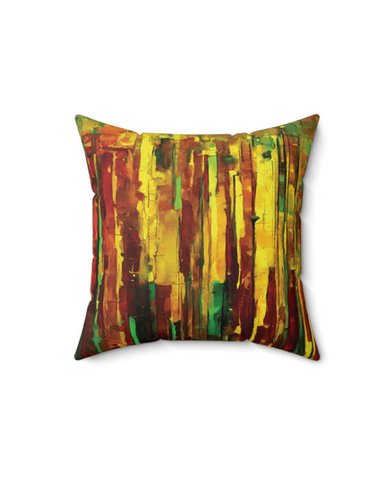Striped Beta 14" x 14" Faux Suede Square Pillow