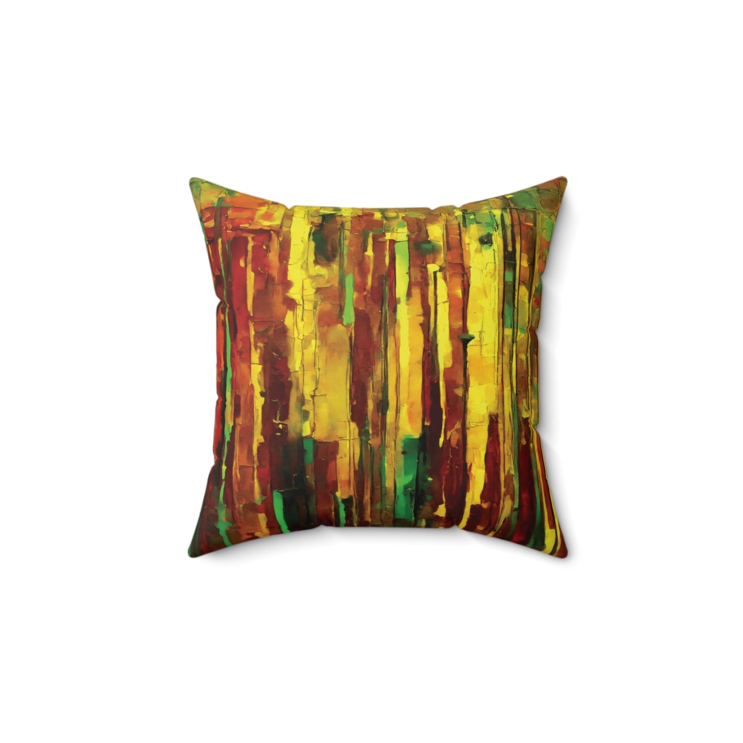 Striped Beta 14" x 14" Faux Suede Square Pillow