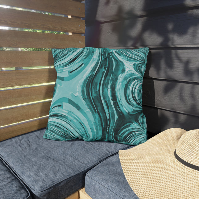 Uzi Spiral Tif Outdoor Pillow, 18" x 18"